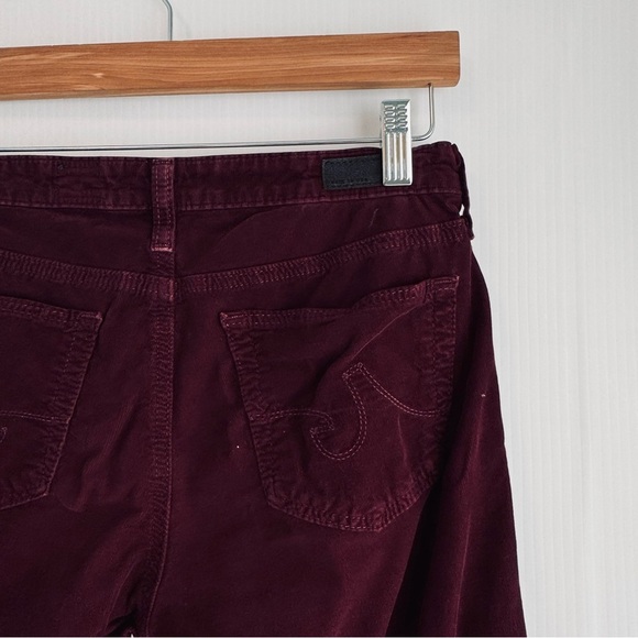 AG Adriano Goldschmied Women's Deep Red corduroy Skinny pants the legging super - Picture 7 of 8
